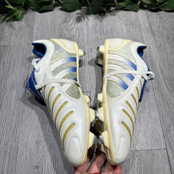 Adidas Predator Powerswerve Pulse White Blue Limited Edition Men 9 SAMPLE Cleat main image 8